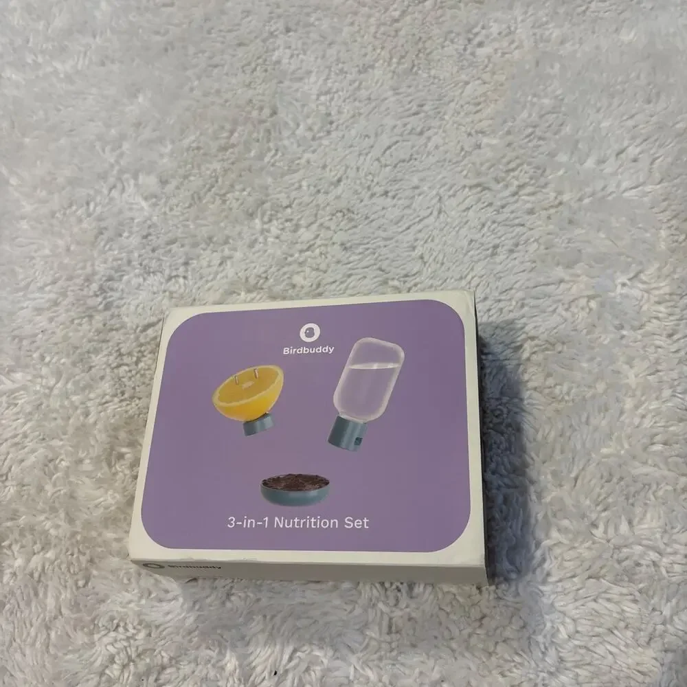 NWT Bird Buddy Pro 3-in-1 Nutrition Set Water Fountain Jelly Tray Fruit Outdoors